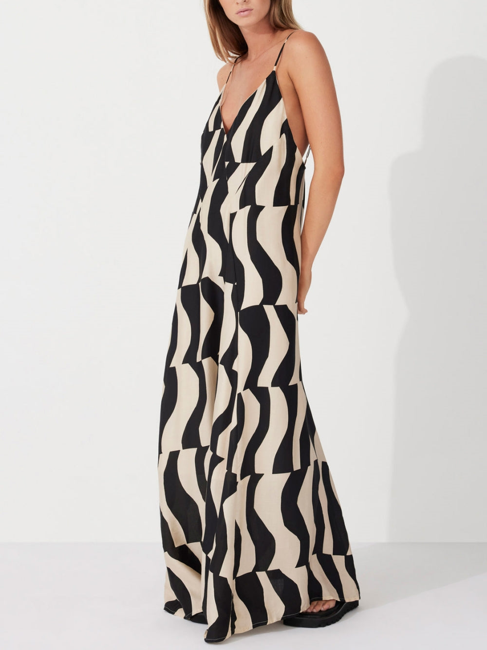 Maxikleid im Relaxed Fit mit Rückenausschnitt