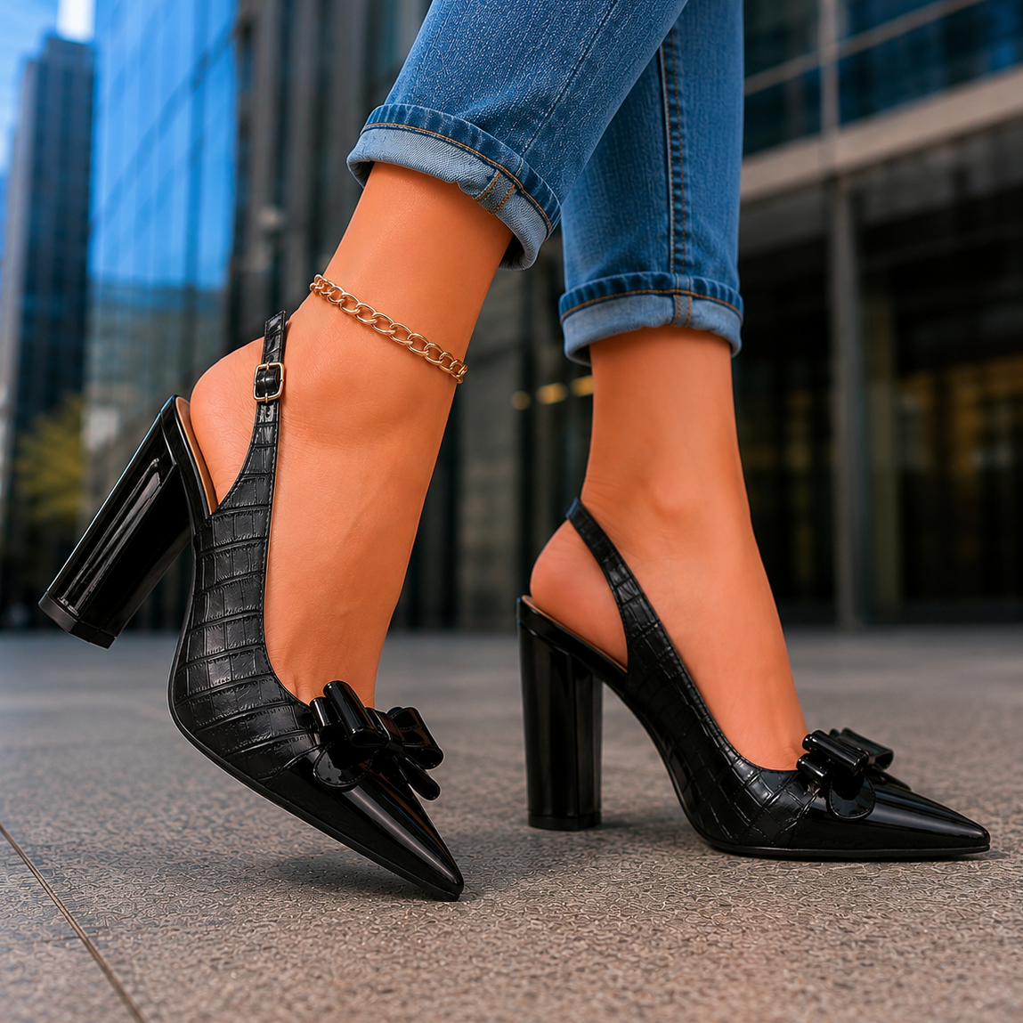 MIRABELLA SCHLEIFEN-HIGH HEELS