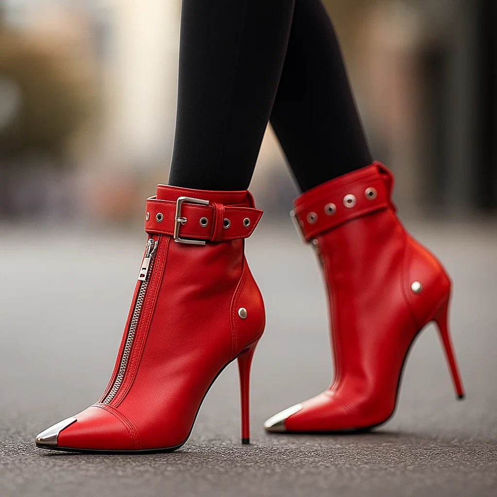 LYLA LEDER-REISSVERSCHLUSSSTIEFEL