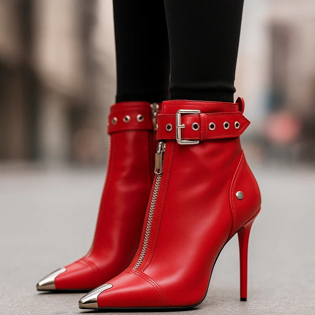 LYLA LEDER-REISSVERSCHLUSSSTIEFEL