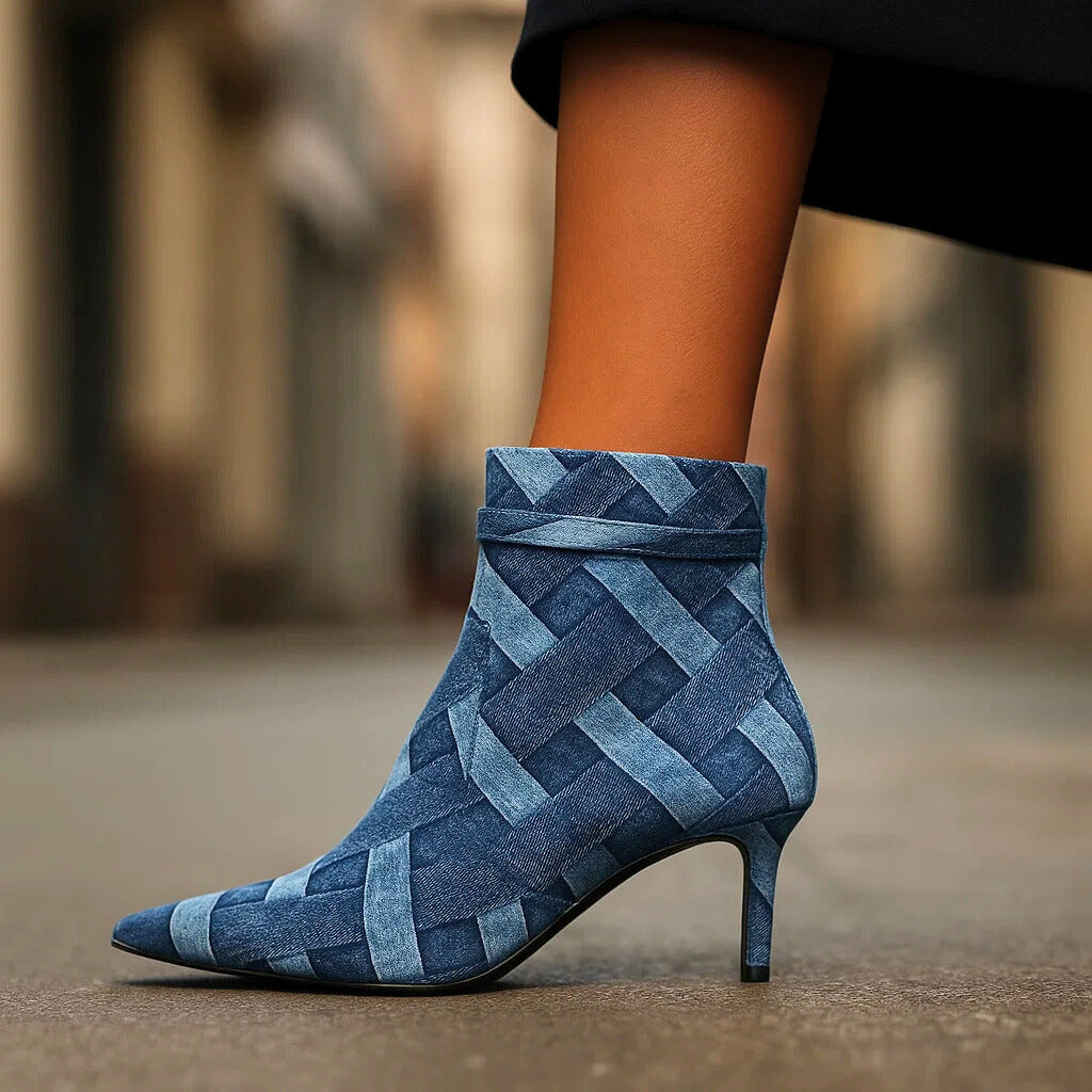 DANICA GEWEBTEN JEANS-WEDGES