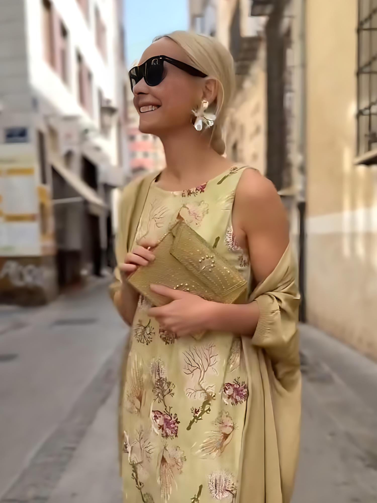 Boho Maxikleid & Cardigan Set