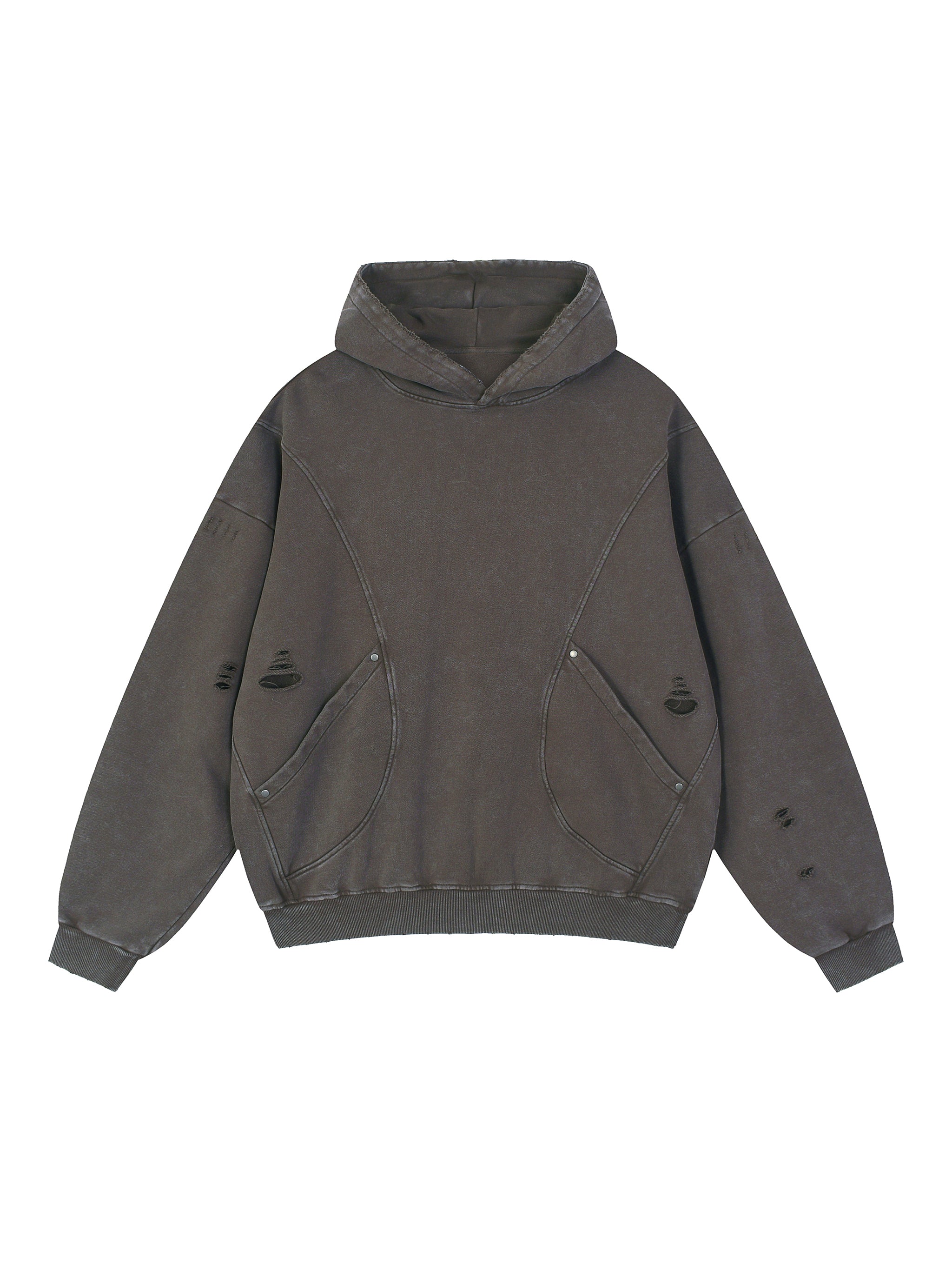 Ellison Obsidian Distress Hoodie