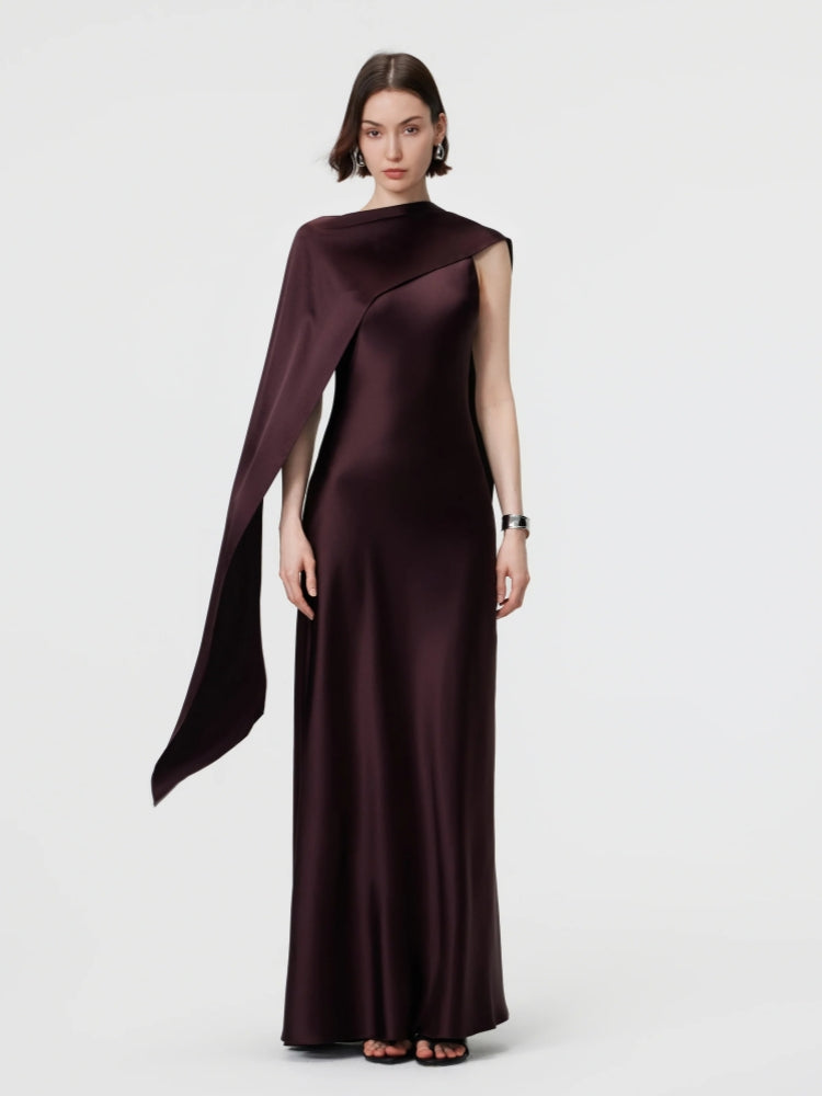 Wandelbares Neckholder-Kleid – Espresso