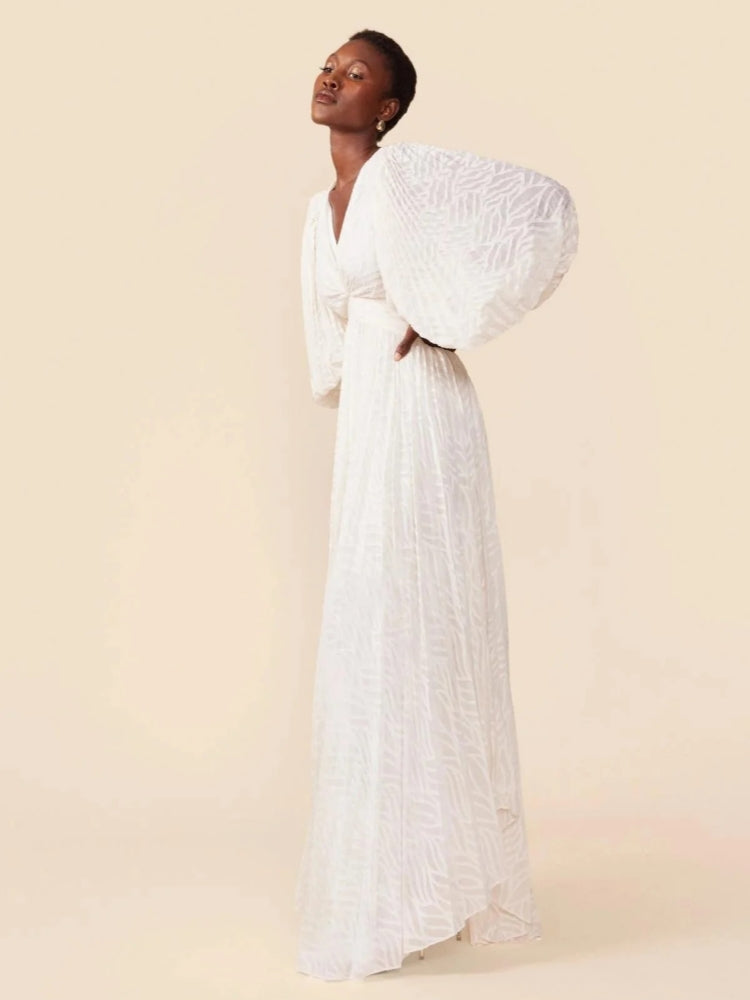 Allegory Elsa cremefarbenes Maxikleid
